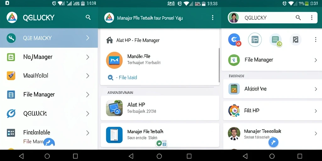 Antarmuka QGLUCKY yang intuitif dan fungsional untuk manajemen file.