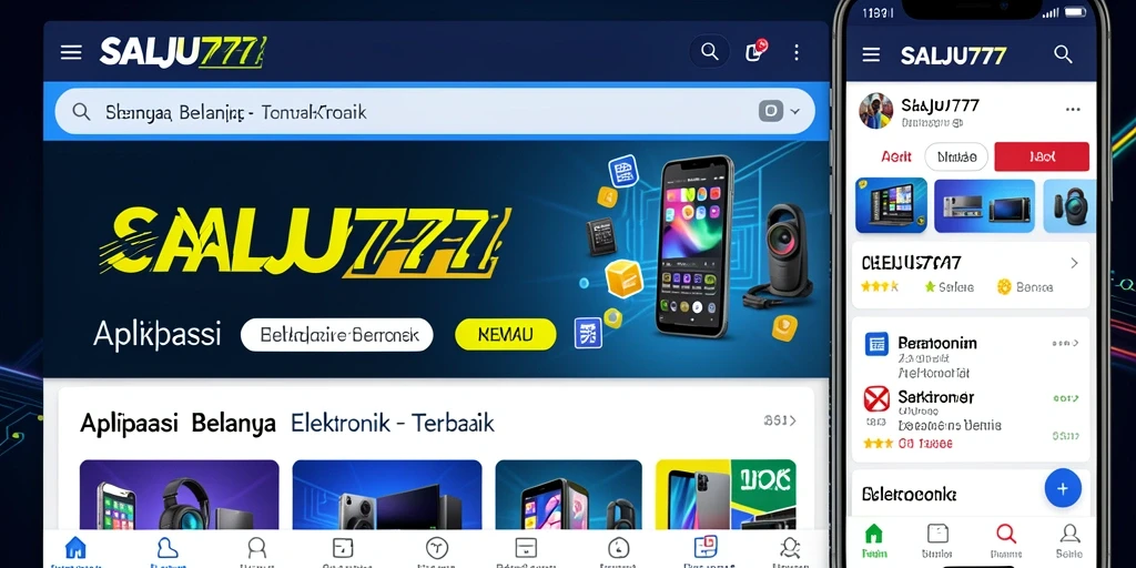 Tampilan antarmuka aplikas SALJU777 yang intuitif dan menarik.