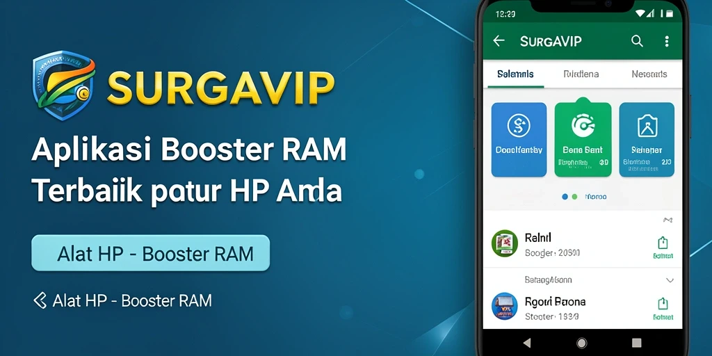 Tampilan antarmuka SURGAVIP yang modern dan user-friendly.