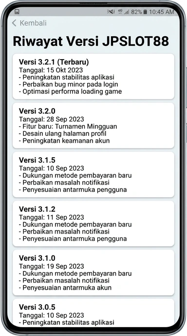 Riwayat Versi Terbaru jpslot88 untuk Pengguna Android